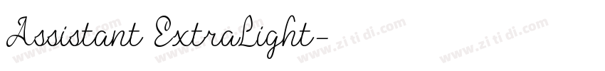 Assistant ExtraLight字体转换 Assistant ExtraLight字体转换